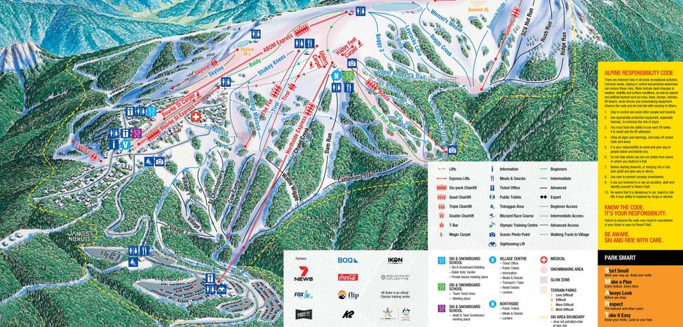 Pistenplan Mt Buller Australien