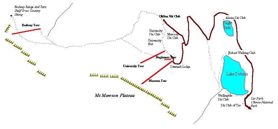 Pistenplan Mt Mawson