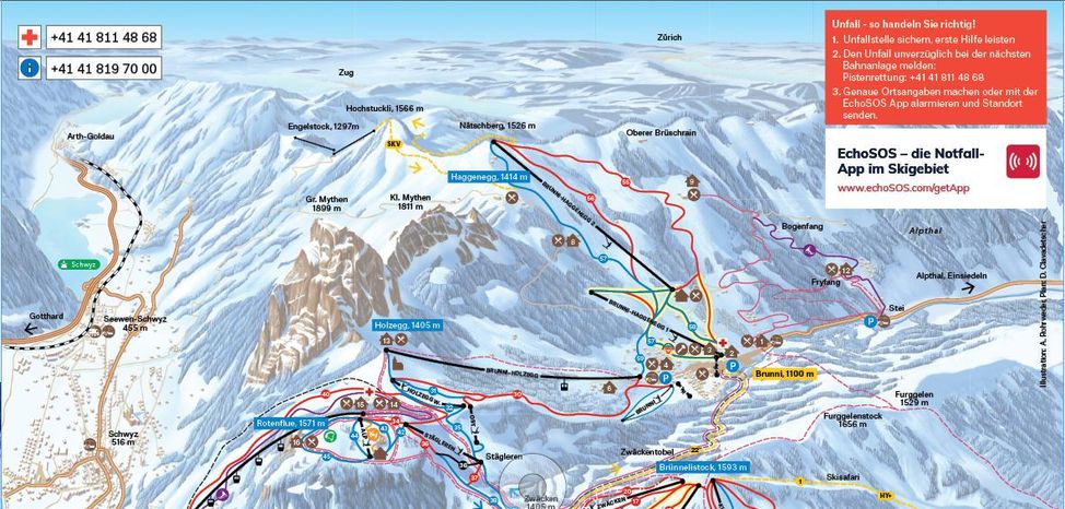 Detaillierte Infos zum Skiurlaub im Skigebiet Mythenregion