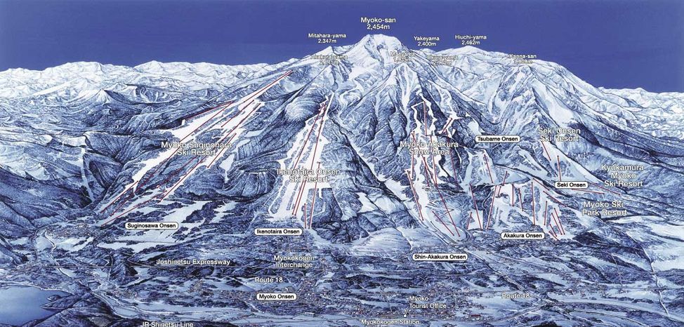 Detaillierte Infos zum Skiurlaub im Skigebiet Myoko Kogen