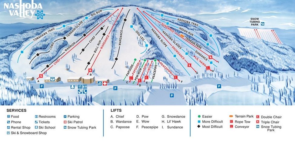 Detaillierte Infos zum Skiurlaub im Skigebiet Nashoba Valley Ski Area