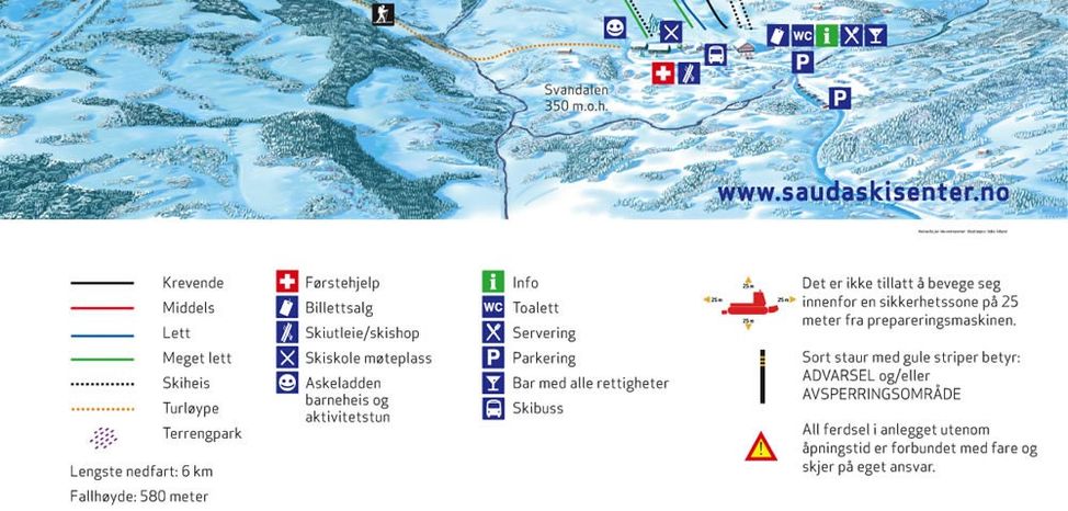 Detaillierte Infos zum Skiurlaub im Skigebiet Sauda