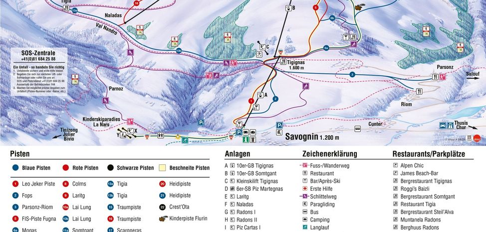 Detaillierte Infos zum Skiurlaub im Skigebiet Savognin