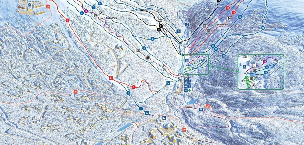Pistenplan Saarselkä