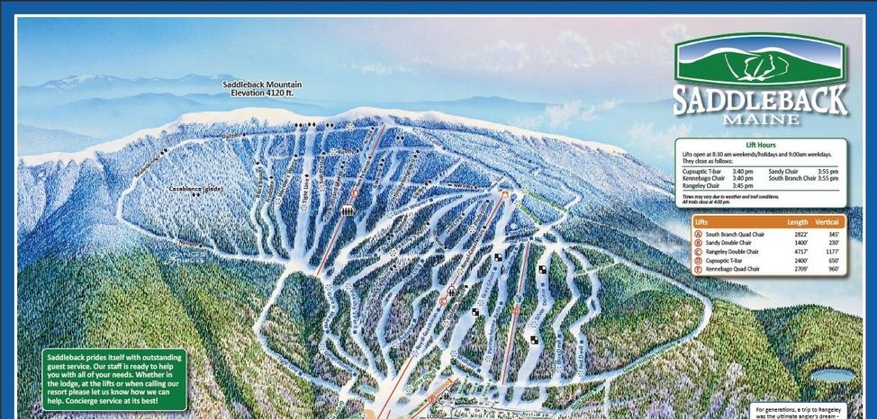 Detaillierte Infos zum Skiurlaub im Skigebiet Saddleback Ski Area