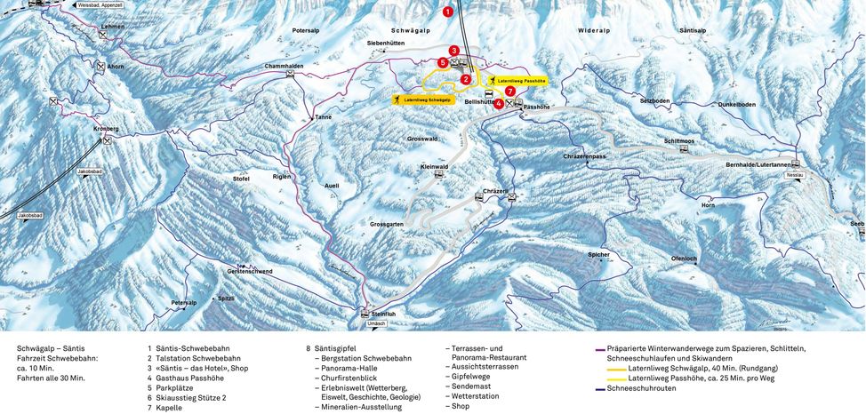 Detaillierte Infos zum Skiurlaub im Skigebiet Säntis