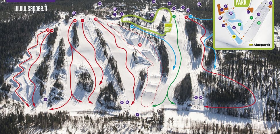Detaillierte Infos zum Skiurlaub im Skigebiet Sappee