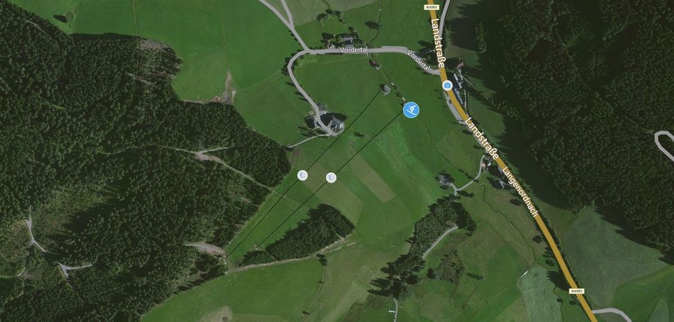 Lage Lifte in Waldau