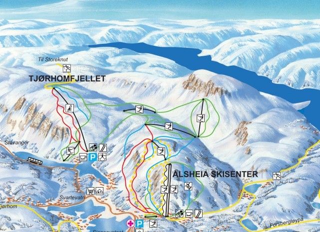 Detaillierte Infos zum Skiurlaub im Skigebiet Sirdal