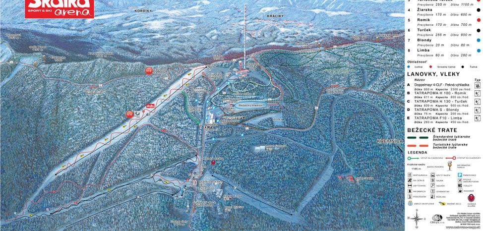 Detaillierte Infos zum Skiurlaub im Skigebiet Skalka pri Kremnici