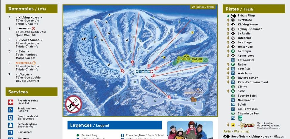 Detaillierte Infos zum Skiurlaub im Skigebiet Ski Morin Heights