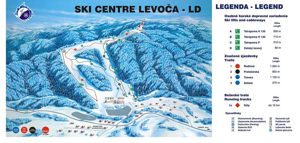 Detaillierte Infos zum Skiurlaub im Skigebiet Skicenter Levoča