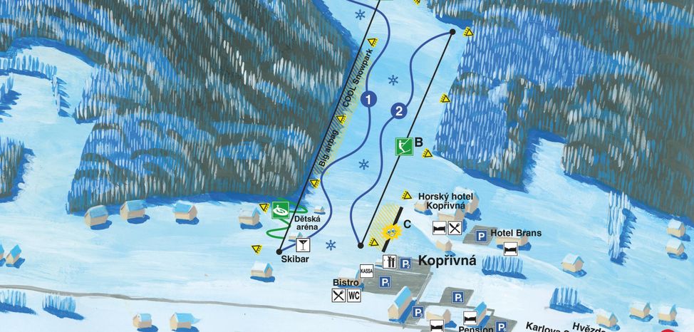 Pistenplan Koprivna