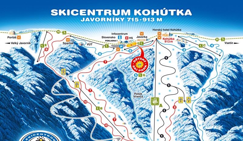 Detaillierte Infos zum Skiurlaub im Skigebiet Skicentrum Kohutka