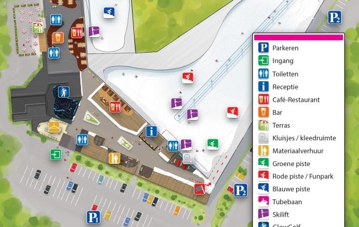 Pistenplan Skidome Rucphen