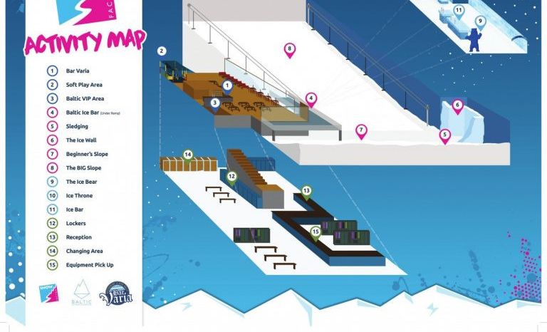 Pistenplan Snow Factor Glasgow