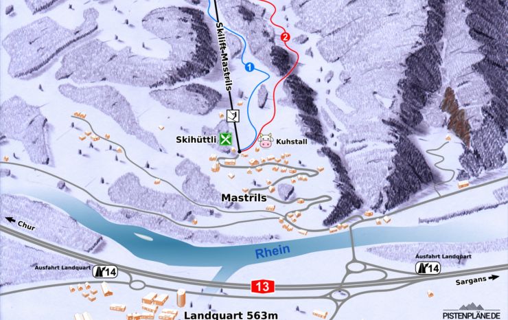Pistenplan Mastrils