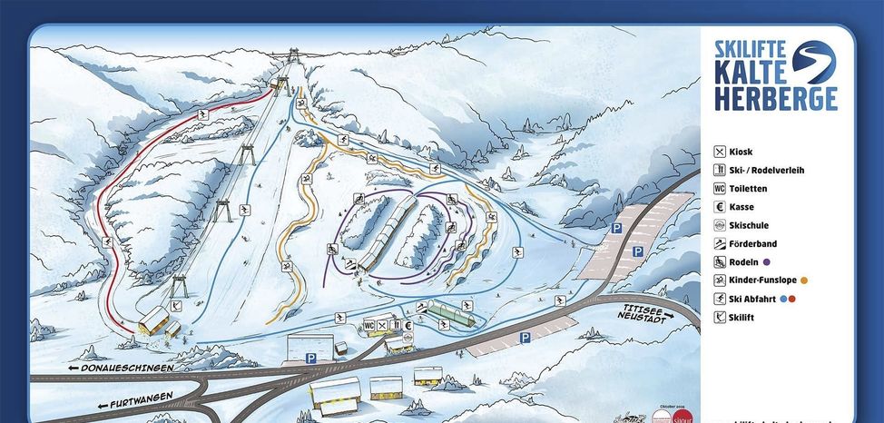 Pistenplan Kalte Herberge Skilift