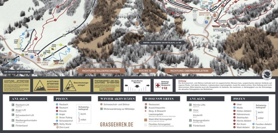 Pistenplan Grasgehren
