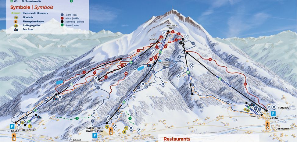 Pistenplan St. Johann in Tirol