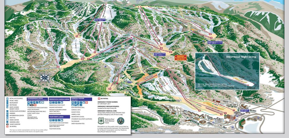 Detaillierte Infos zum Skiurlaub im Skigebiet Steamboat