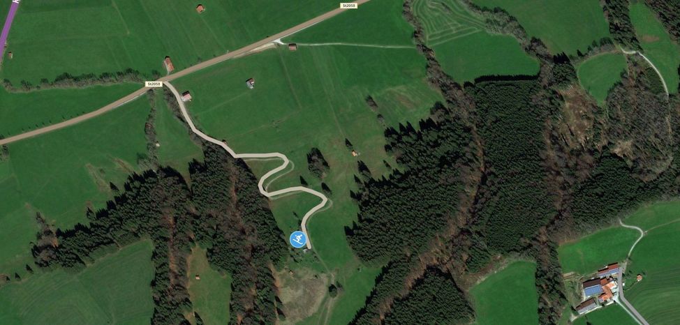 Skihang am Ilgenlift bei Steingaden