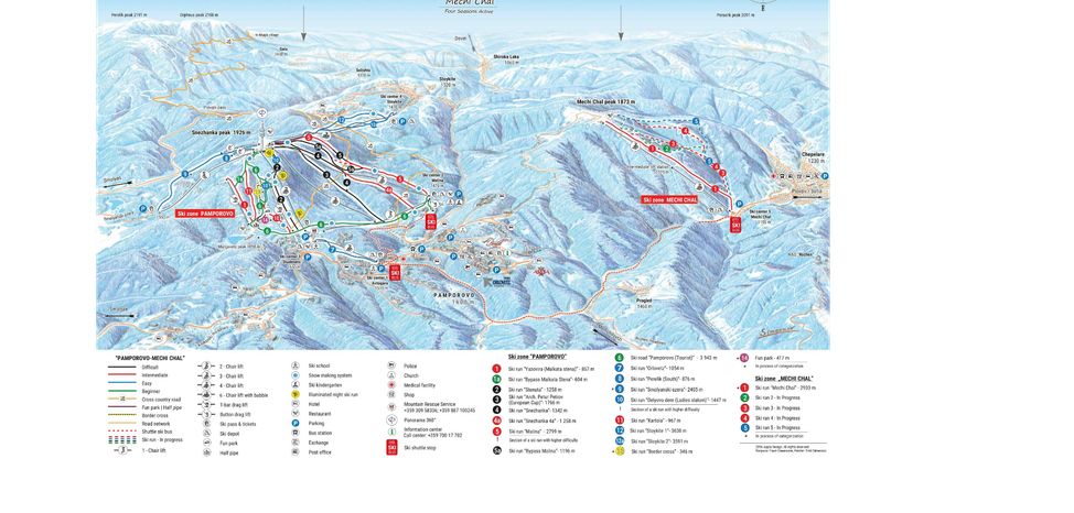 Pistenplan Pamporovo