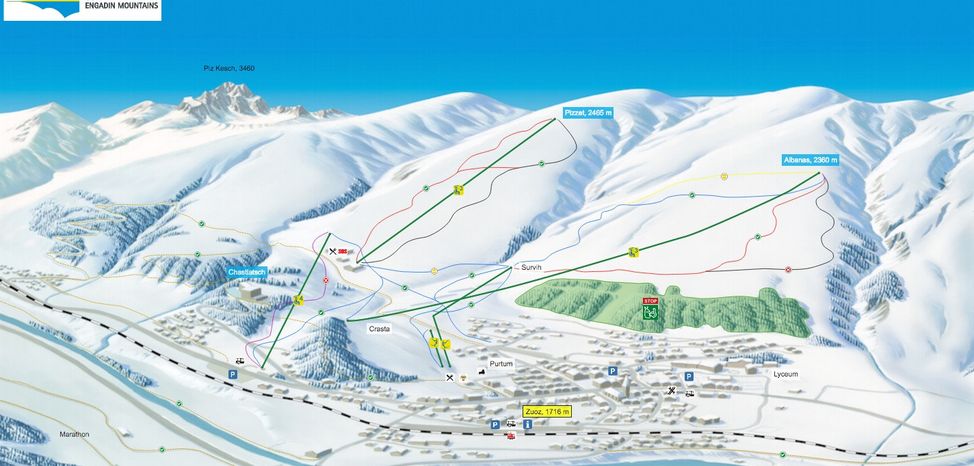 Pistenplan Zuoz