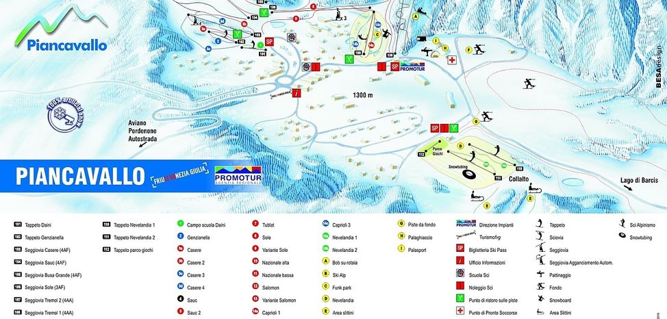 Pistenplan Piancavallo