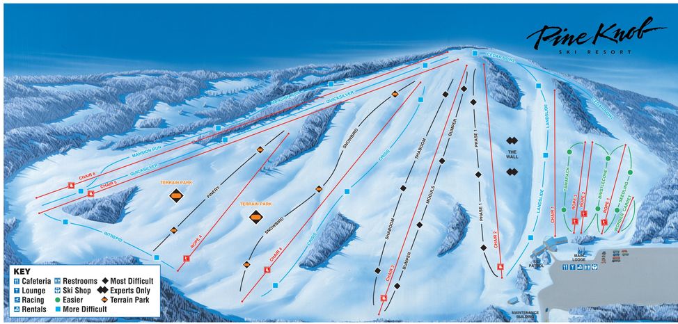 Detaillierte Infos zum Skiurlaub im Skigebiet Pine Knob Ski Resort