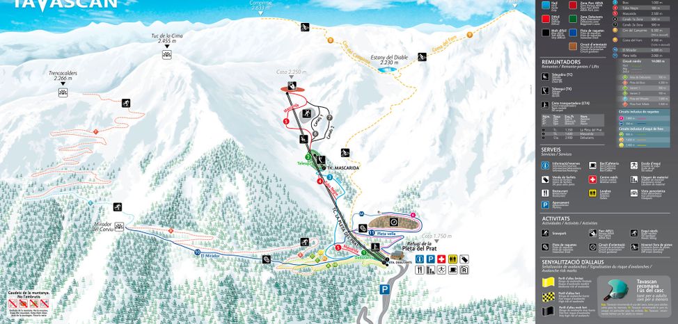 Detaillierte Infos zum Skiurlaub im Skigebiet Pleta del Prat – Tavascan
