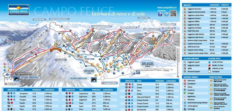 Pistenplan Campo Felice
