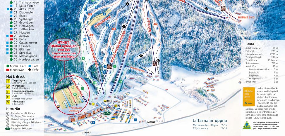 Detaillierte Infos zum Skiurlaub im Skigebiet Romme Alpin