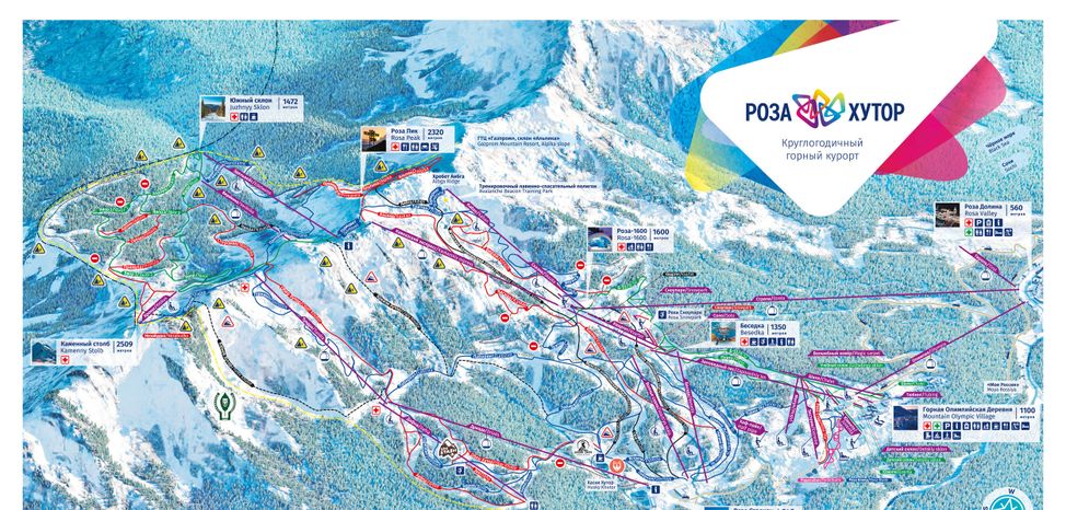 Pistenplan Rosa Khutor
