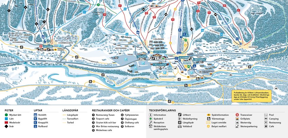 Pistenplan Ramundberget
