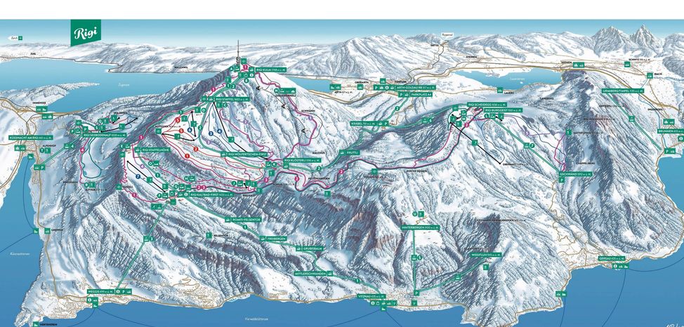 Pistenplan Rigi