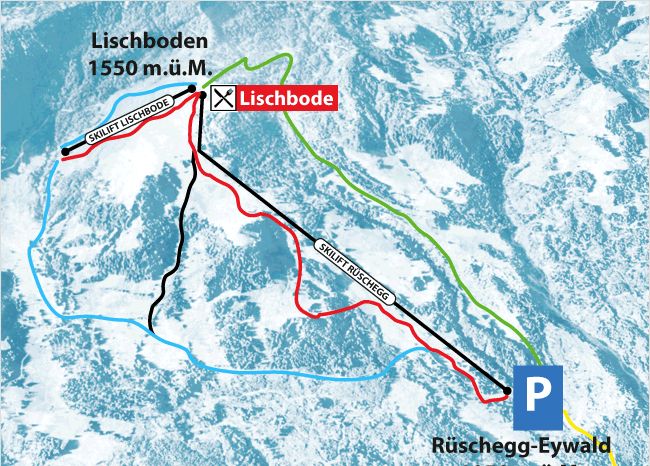 Detaillierte Infos zum Skiurlaub im Skigebiet Rüschegg Eywald