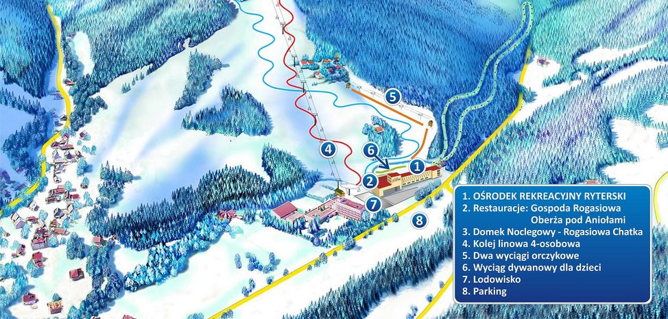 Pistenplan Rytro Ryterski Raj