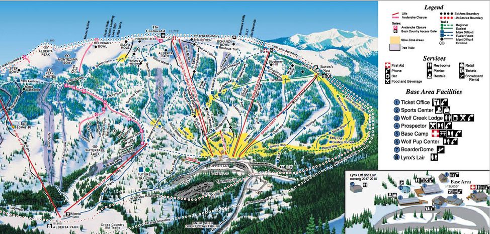 Pistenplan Wolf Creek