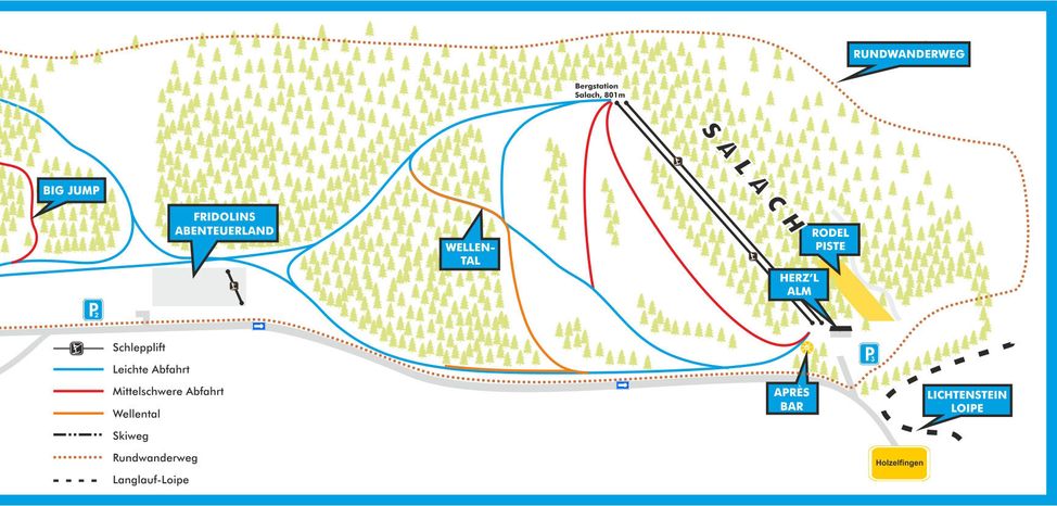 Pistenplan Wintersport-Arena Holzelfingen