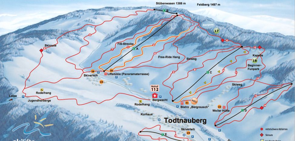 Pistenplan Todtnauberg