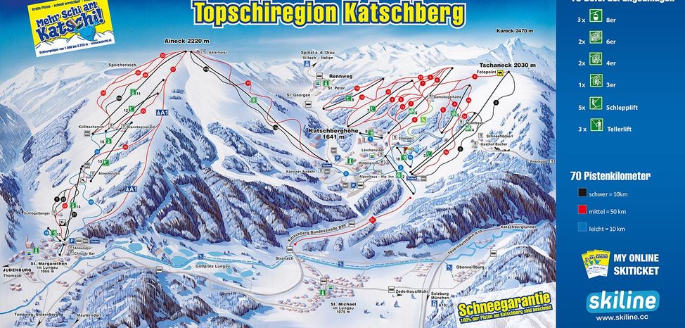 Pistenplan Katschberg