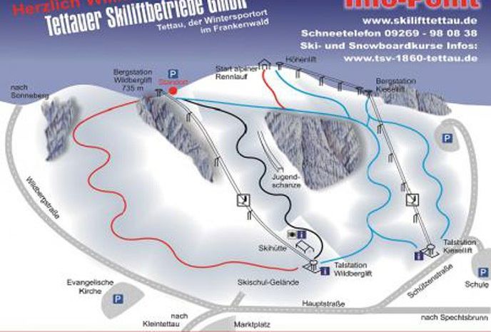 Detaillierte Infos zum Skiurlaub im Skigebiet Tettau