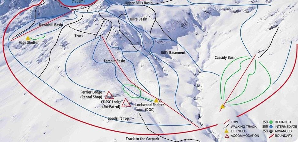 Detaillierte Infos zum Skiurlaub im Skigebiet Temple Basin Ski Field