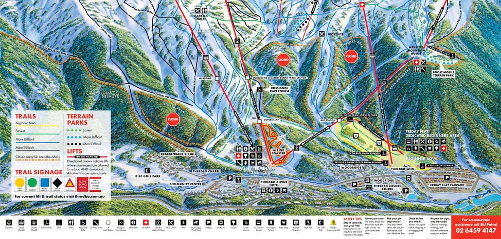 Pistenplan Thredbo