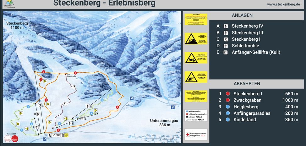 Pistenplan Steckenberg