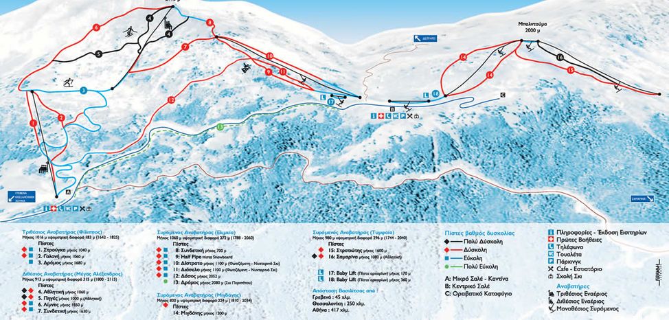 Pistenplan Vasilitsa