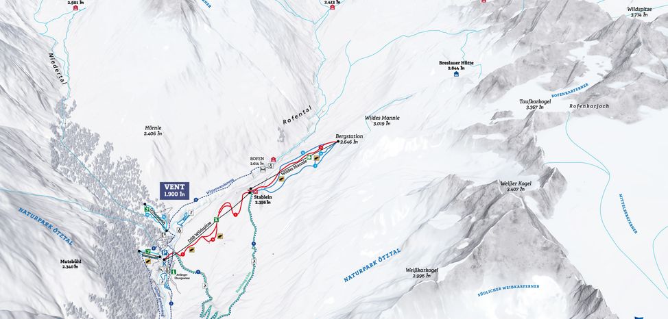 Detaillierte Infos zum Skiurlaub im Skigebiet Vent
