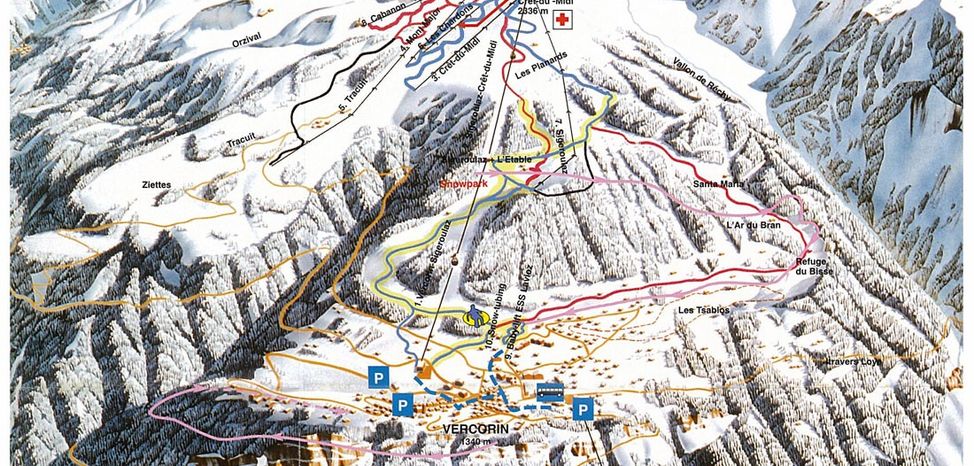 Detaillierte Infos zum Skiurlaub im Skigebiet Vercorin