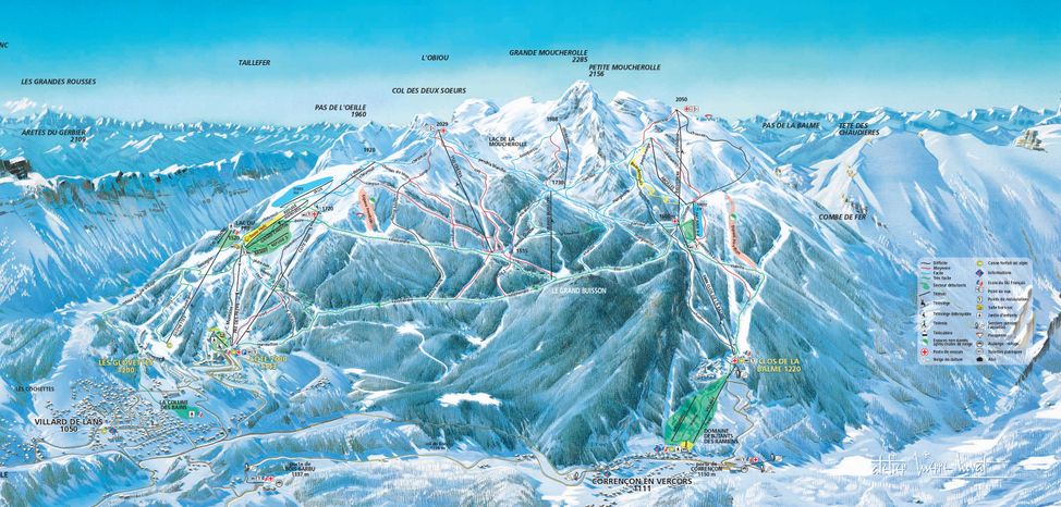 Pistenplan Villard de Lans